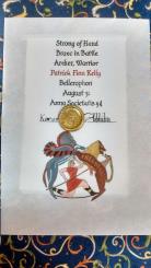 Bellerophon, Award of