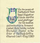 Black Griffin, Order of the