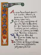 Brigits Flame, Order of 