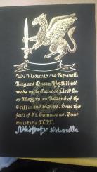 Griffin & Sword, Award of the